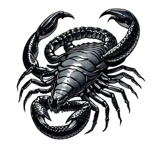 Scorpion Wrapped By Snake