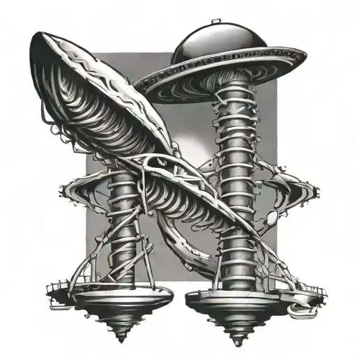 Ufo Beam Dubbel Helix Dna Double Helix