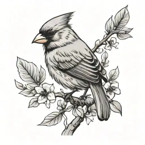 Tiny Female Cardinal