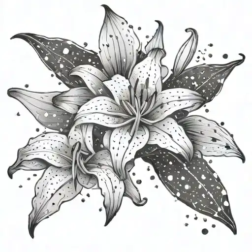 Lily And Star Constellation Map