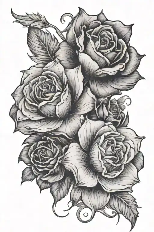 Flowers Wrapped Together Symbolizing The Client's Love For Both