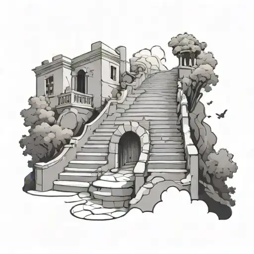 Way Heaven With Stairs