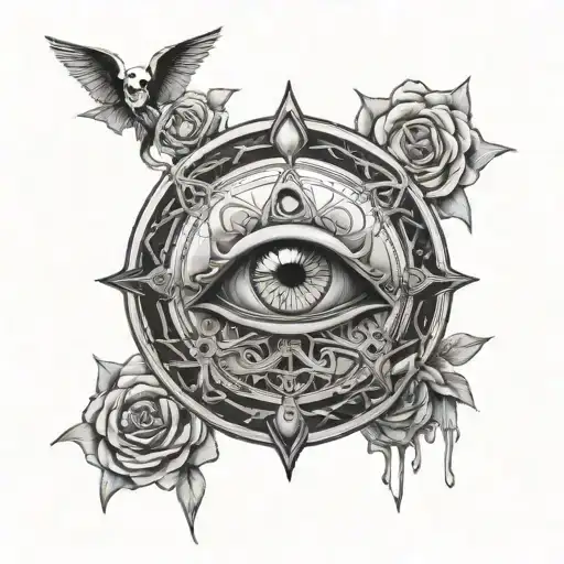 Skeleton Freedom Eye Of Fatima