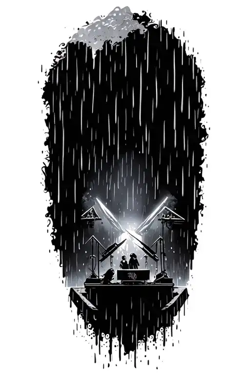 Download Festival Stage Surrounded By Rain