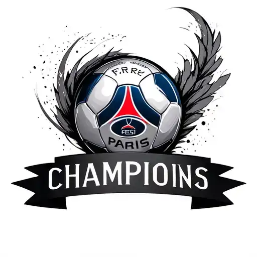 Abstract Psg Tattoo Victory Champions League
