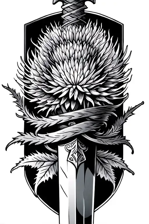 Thistle Wrapped Dagger