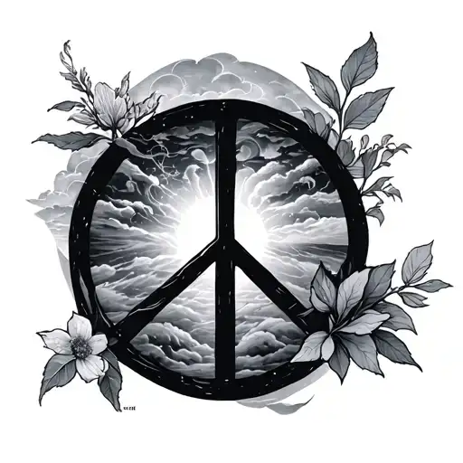 Peace And Lightining Storm And Time And Nature