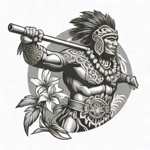 Hawaiian Warrior Standing