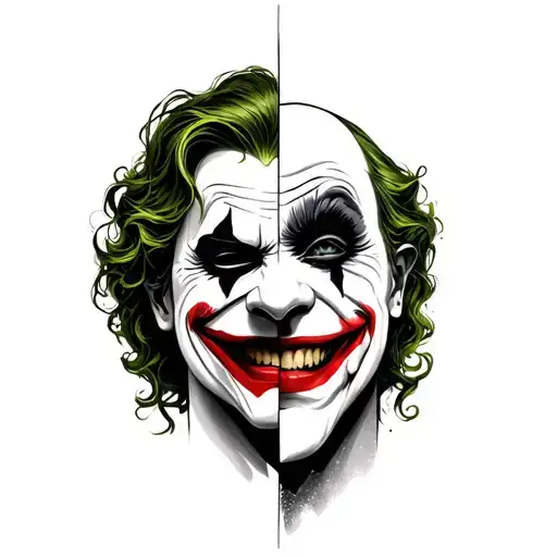 Laugh Now Cry Later Mask Half Is Joker