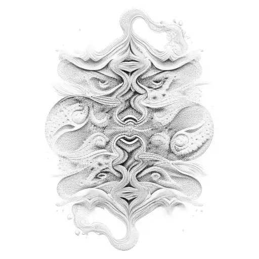 An Intricate Wave Pattern With Hidden Nature Elements