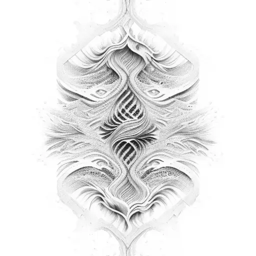 An Intricate Wave Pattern With Hidden Nature Elements