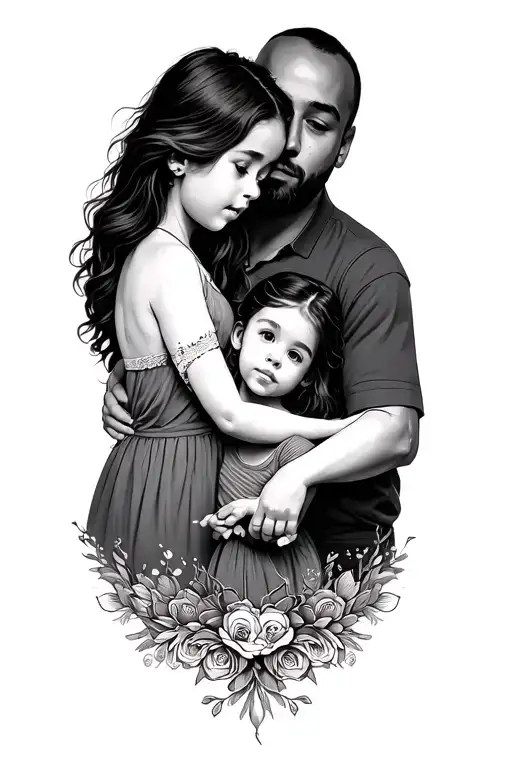 Father Daughters Playing