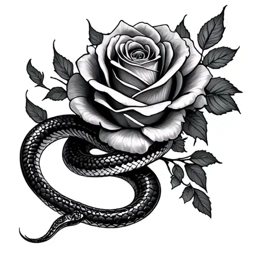 Snake An Roses