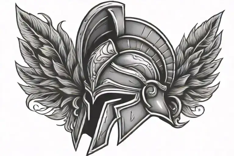 Spartan Helmet Adorned