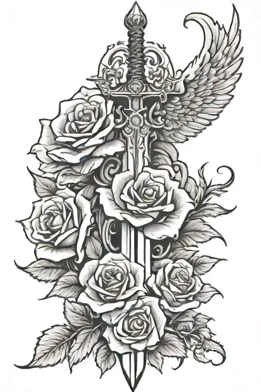 Angel Sword Rose