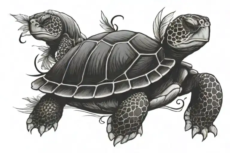 Lifestyle Turtle Playing