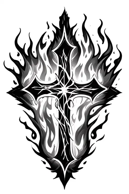Cross And Fire