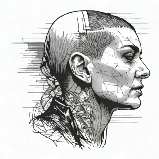 Sinead O'connor Head Portrait