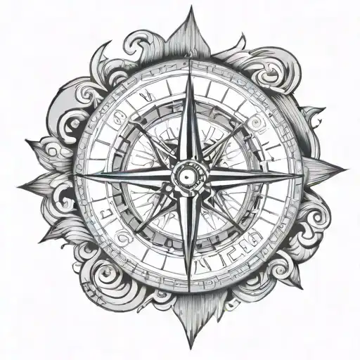 Neo Traditional Compass