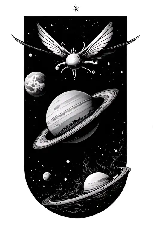 Compas Atom Fire Planet Fly