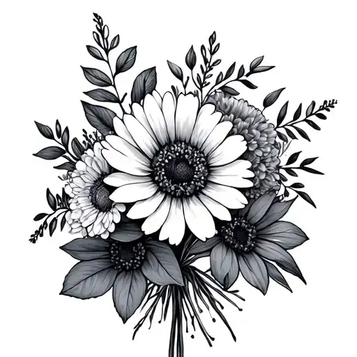 November And March Birth Flower Bouquet