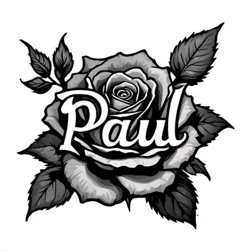 Rose With The Name Paul In It