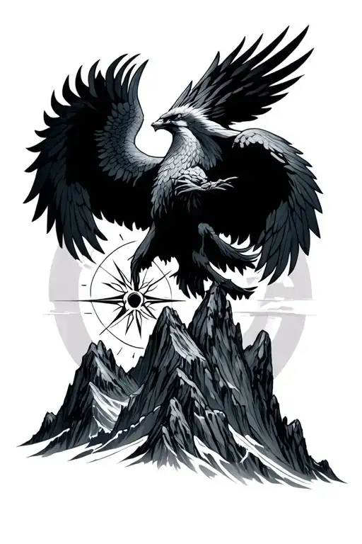 Compass Mountains Rising Phoenix