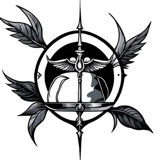 Zodiac Libra Tattoo Design