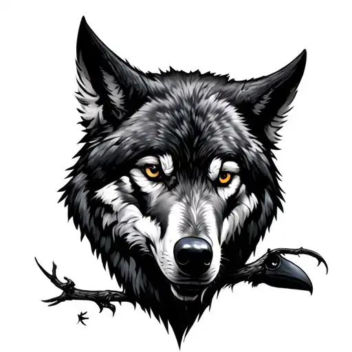 Wolf And Raven