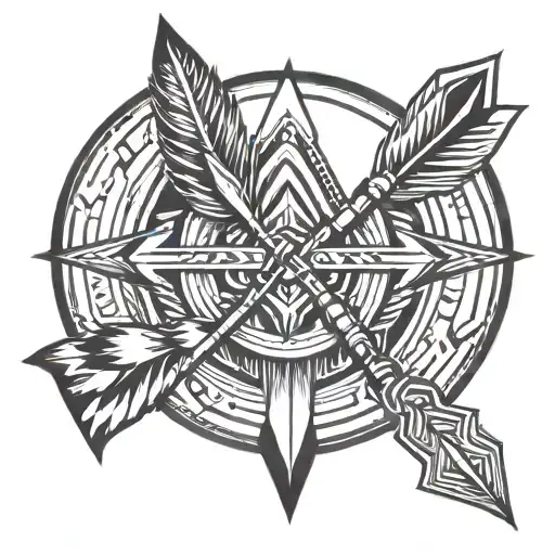 Native Arrow Surrounded