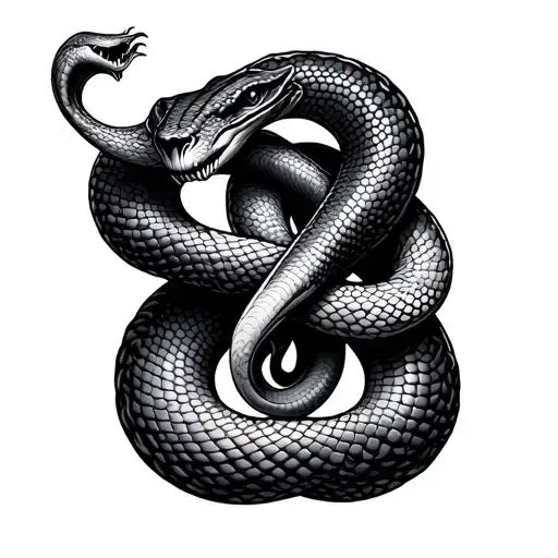 Infinity Knot With Snake