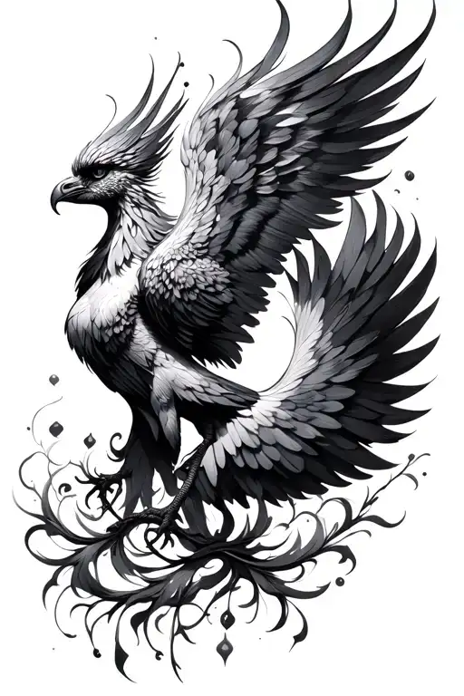 Feminine Phoenix Emerging