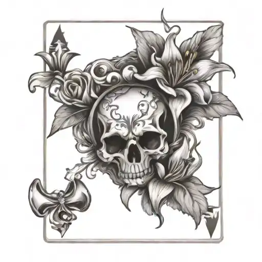 Jack Card With Lilys