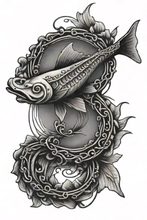 Rosary In The Shape Of A Line Fish