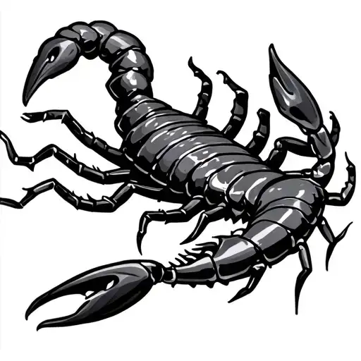 Scorpion That Winds An E-bass
