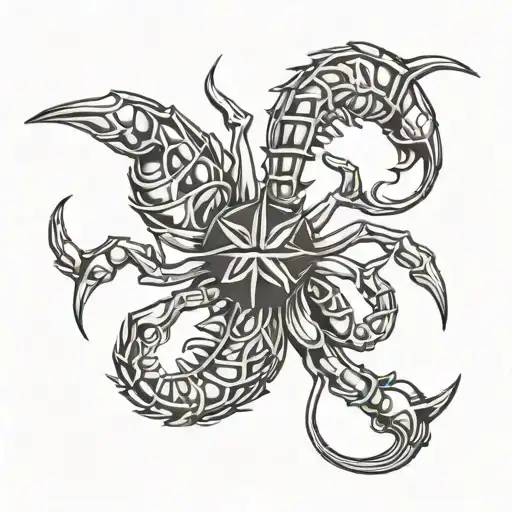 Scorpio Zodiac Symbol With The Letter K