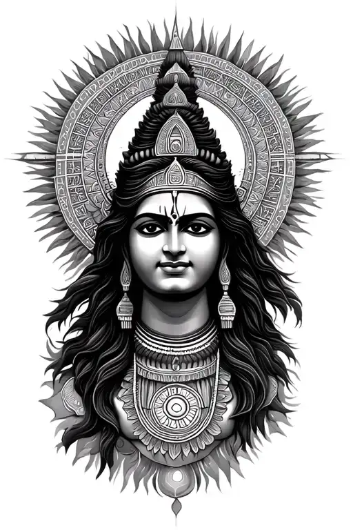 Shiva And Shiva Yantra