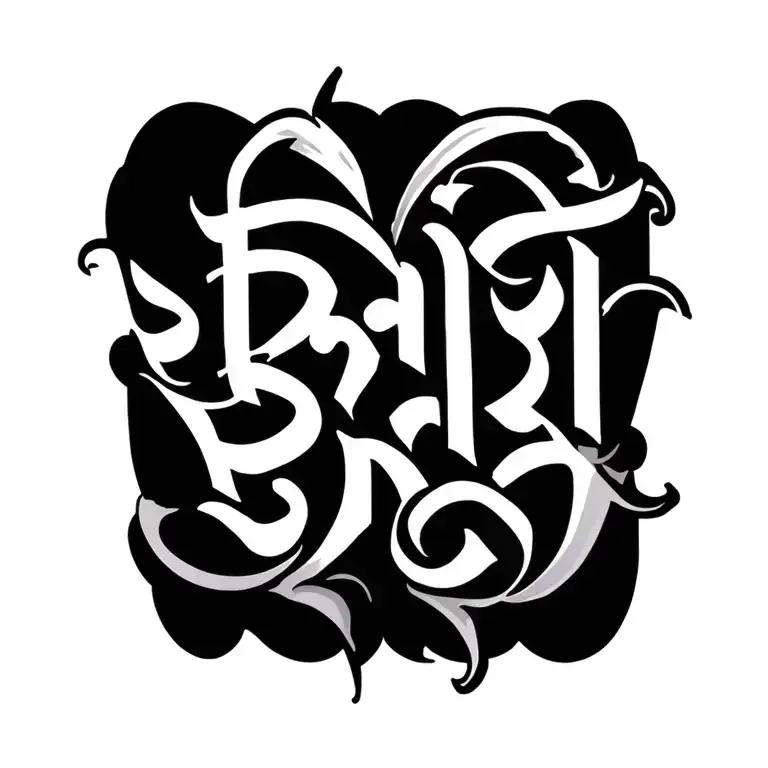 Text 'Bairagi' In Hindi Language Font Spelling