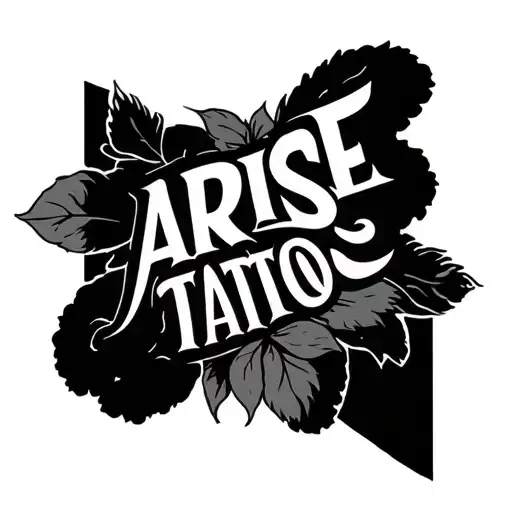 The Word 'Arise' Written While Incorporating The Christian Faith