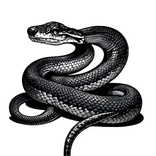 Gadsden Snake Coiled