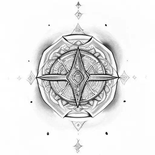 Design An Ankh With A Mandala