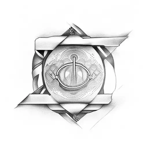 A Healthcare Symbol Intertwined With A Breathtaking Sunset