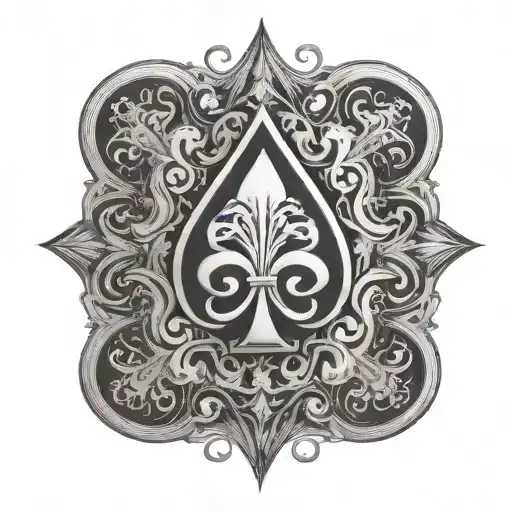 Spade Symbol Turns Into Smoke