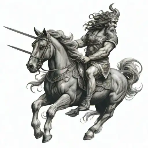Zeus On Horse