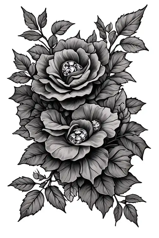 Vine Tattoo On Right Arm Staring From Wrist Ending Mid Elbow With Birthstones Every Two Inches