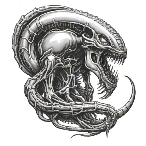 Xenomorph Alien Curled Up