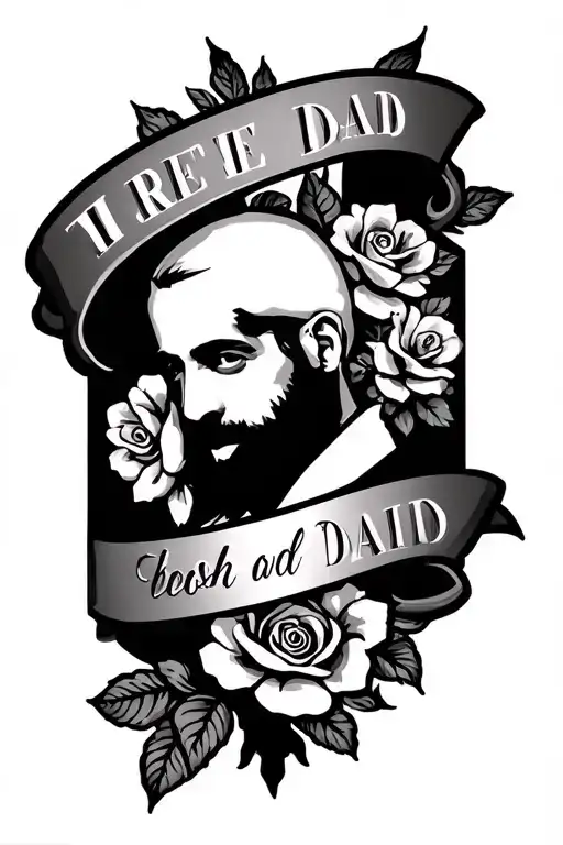 Memorial Tattoo For Dad Name