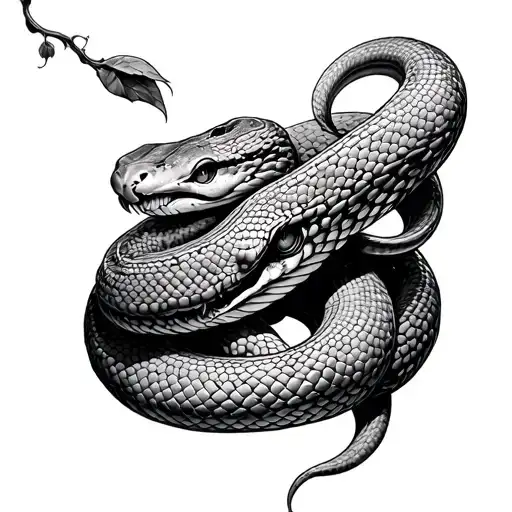 Nightshade And Snake Wrapped Together