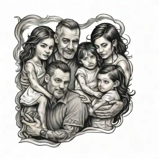 Dad And His 4 Daughters
