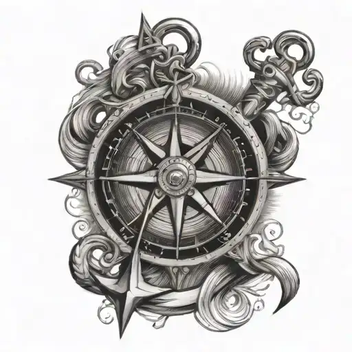 Compass And Anchor Hanging